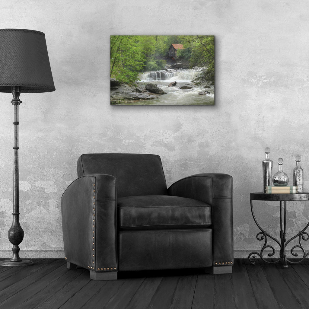 Epic Art 'Glade Creek Grist Mill' by Lori Deiter, Acrylic Glass Wall Art,24x16