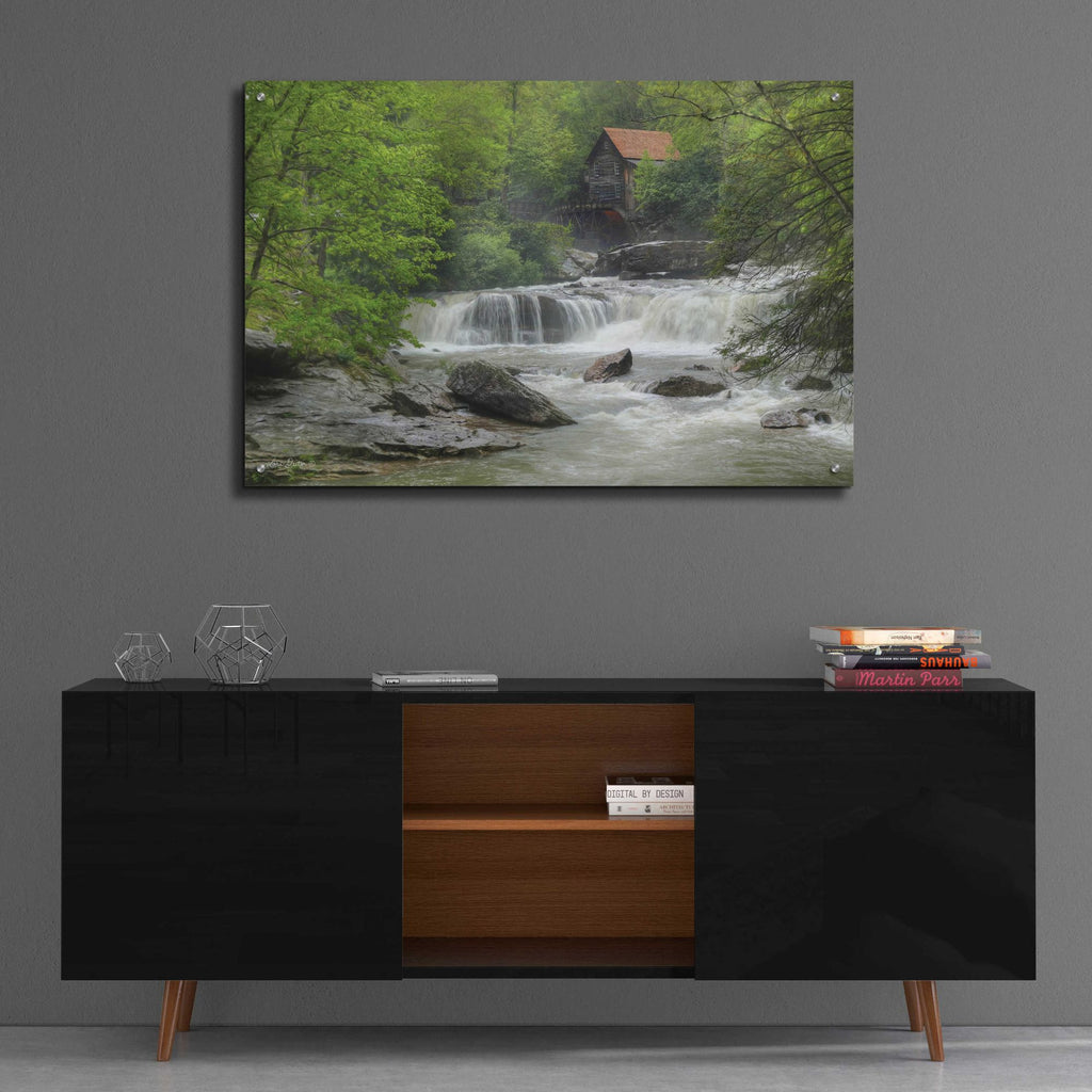 Epic Art 'Glade Creek Grist Mill' by Lori Deiter, Acrylic Glass Wall Art,36x24