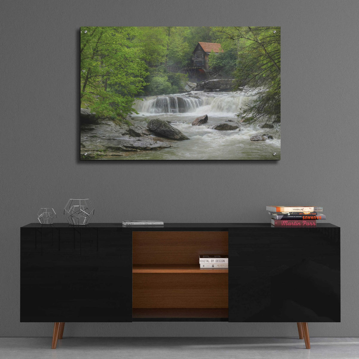 Epic Art 'Glade Creek Grist Mill' by Lori Deiter, Acrylic Glass Wall Art,36x24