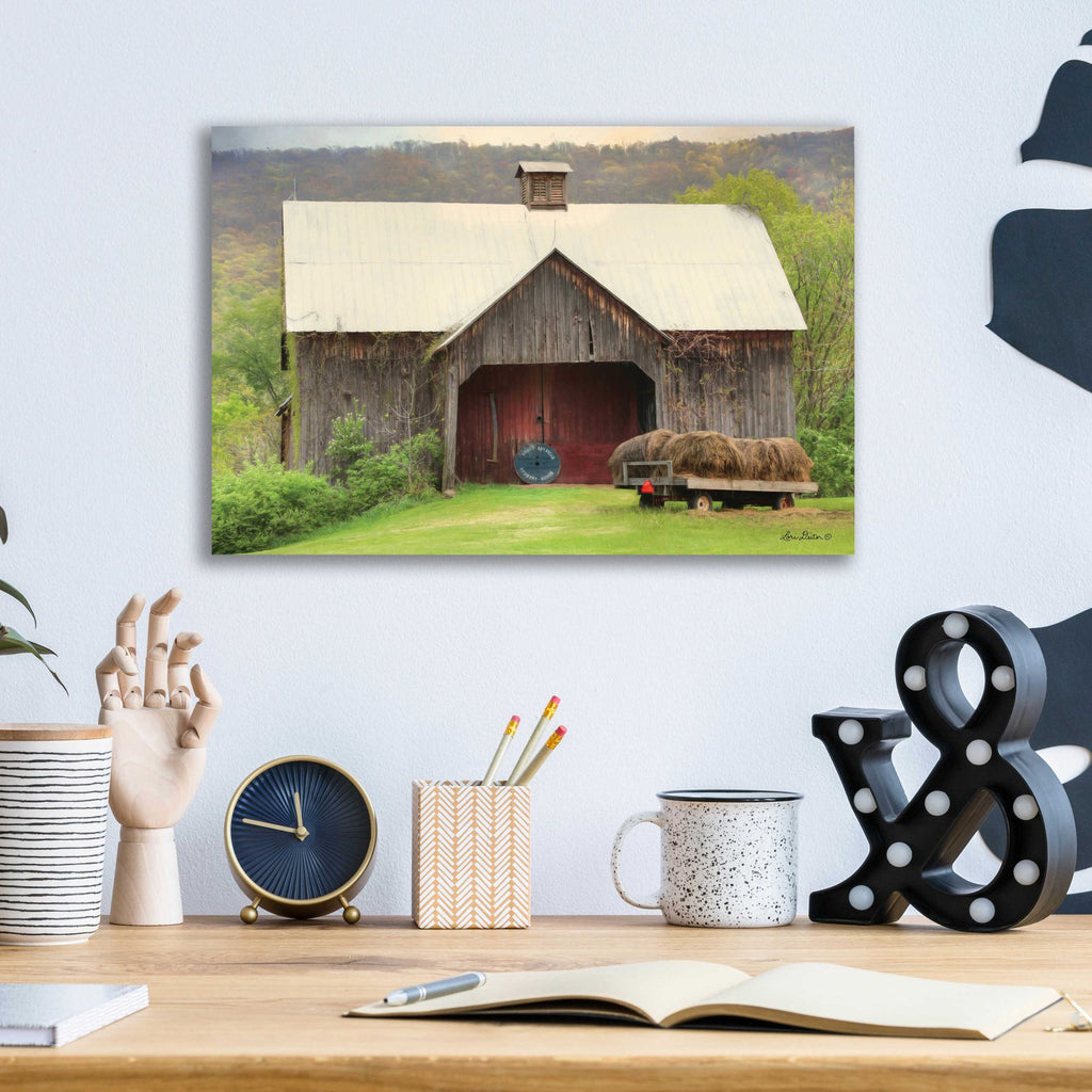 Epic Art 'Old Hay' by Lori Deiter, Acrylic Glass Wall Art,16x12