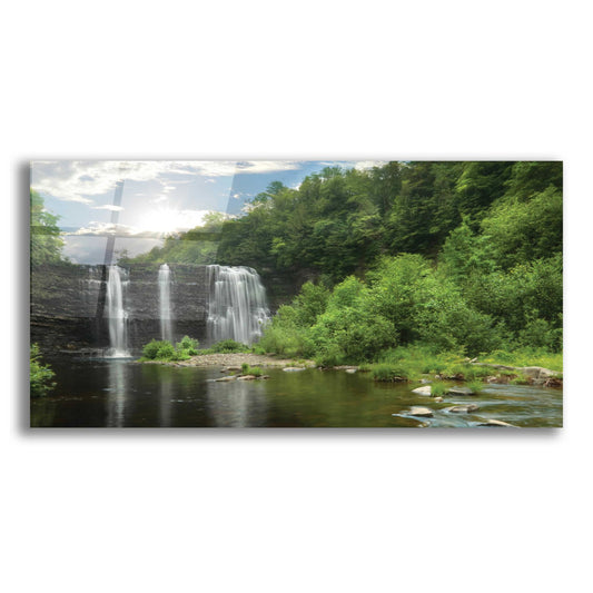 Epic Art 'Salmon River Falls' by Lori Deiter, Acrylic Glass Wall Art,2:1