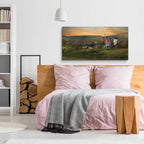 Epic Art 'New York Country Sunset' by Lori Deiter, Acrylic Glass Wall Art,48x24