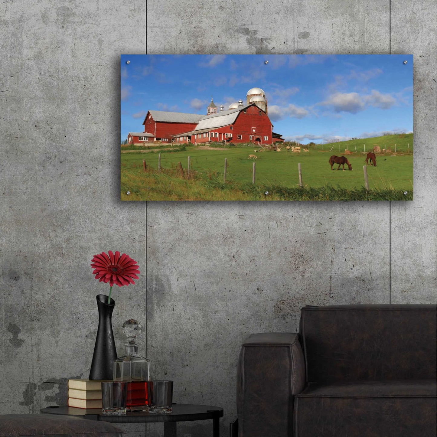 Epic Art 'A Perfect Day' by Lori Deiter, Acrylic Glass Wall Art,48x24