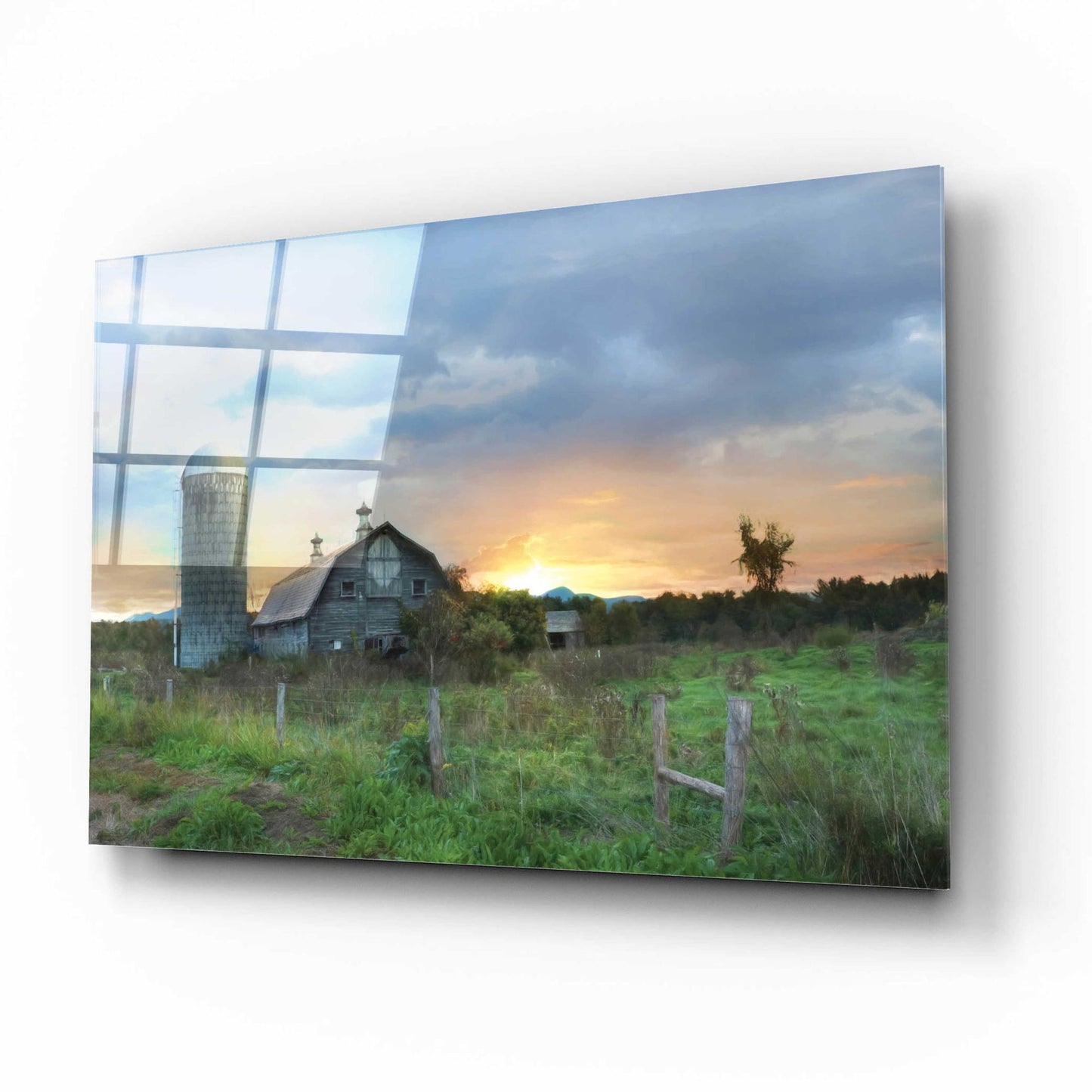 Epic Art 'New Morning in Vermont' by Lori Deiter, Acrylic Glass Wall Art,16x12