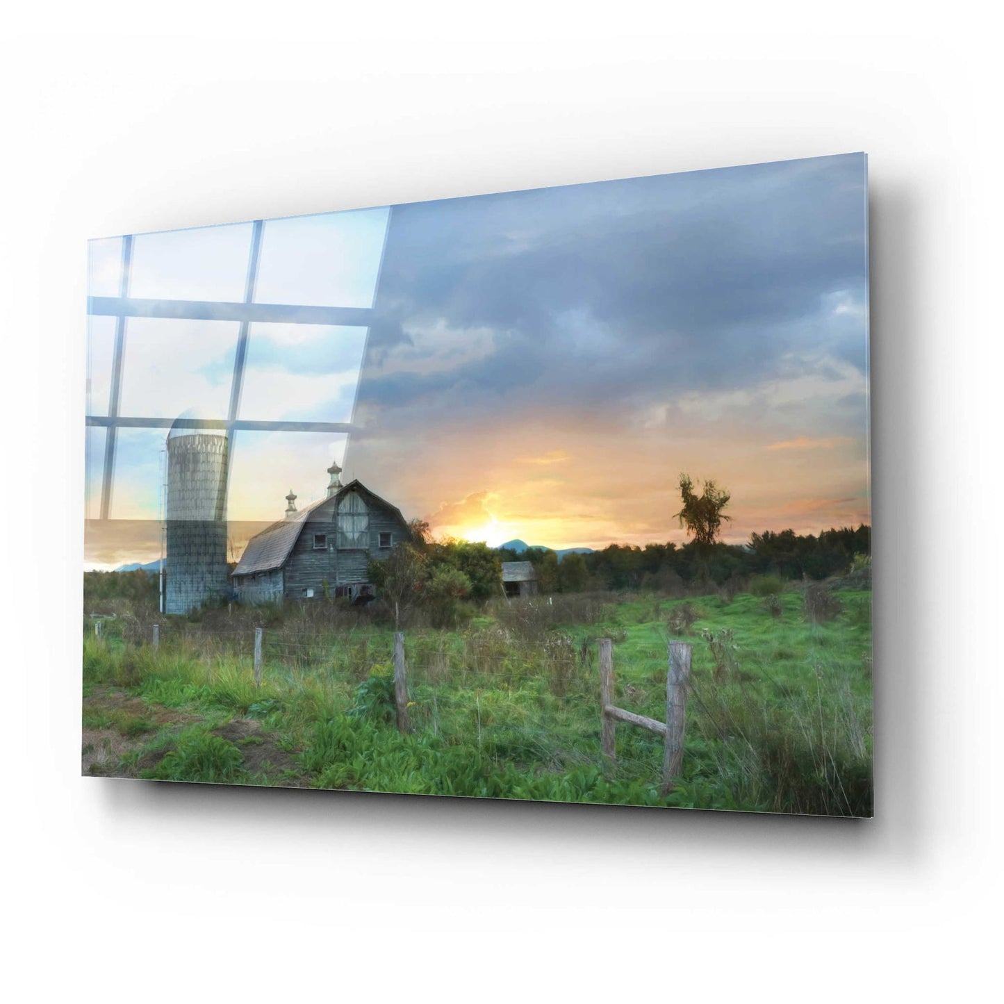 Epic Art 'New Morning in Vermont' by Lori Deiter, Acrylic Glass Wall Art,24x16