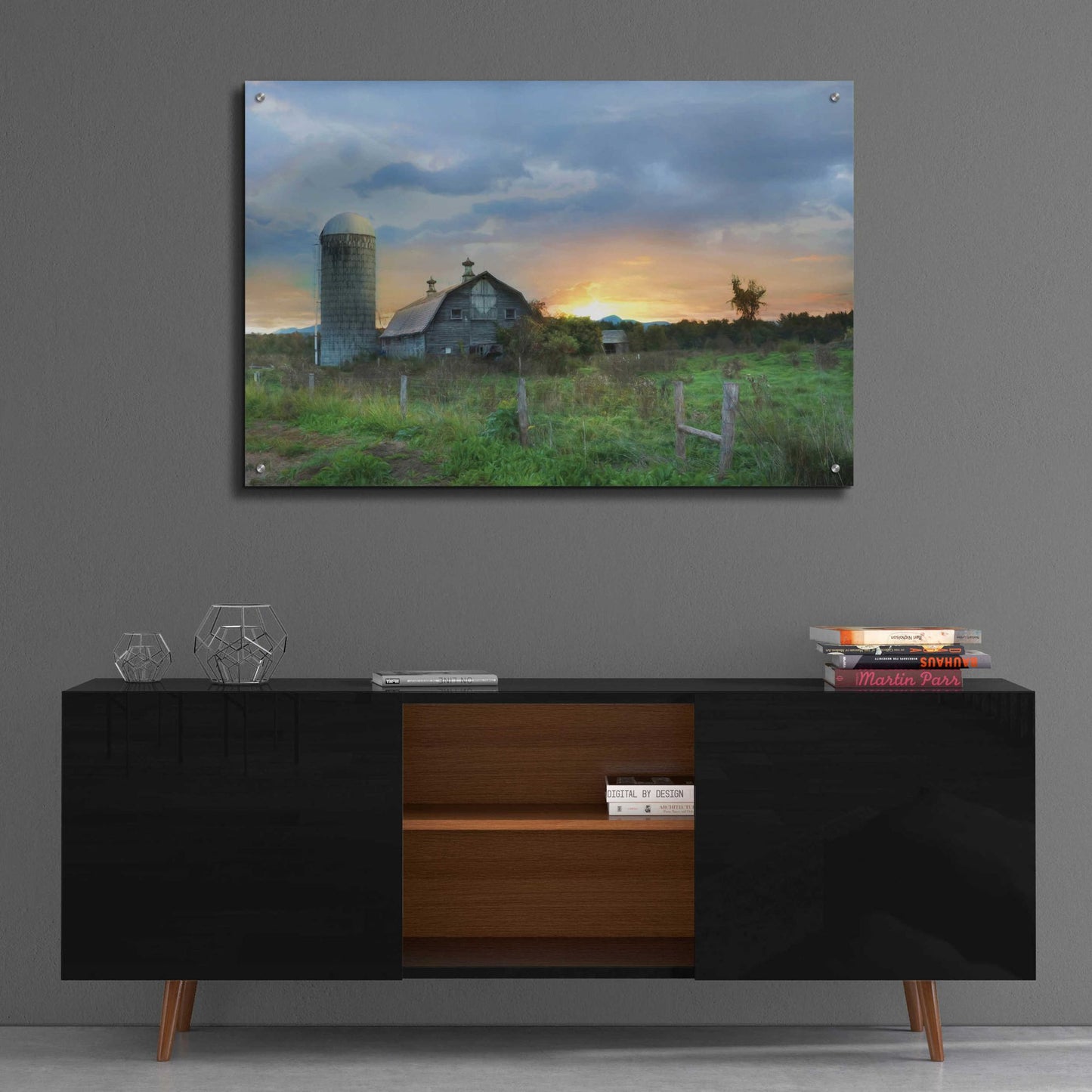 Epic Art 'New Morning in Vermont' by Lori Deiter, Acrylic Glass Wall Art,36x24