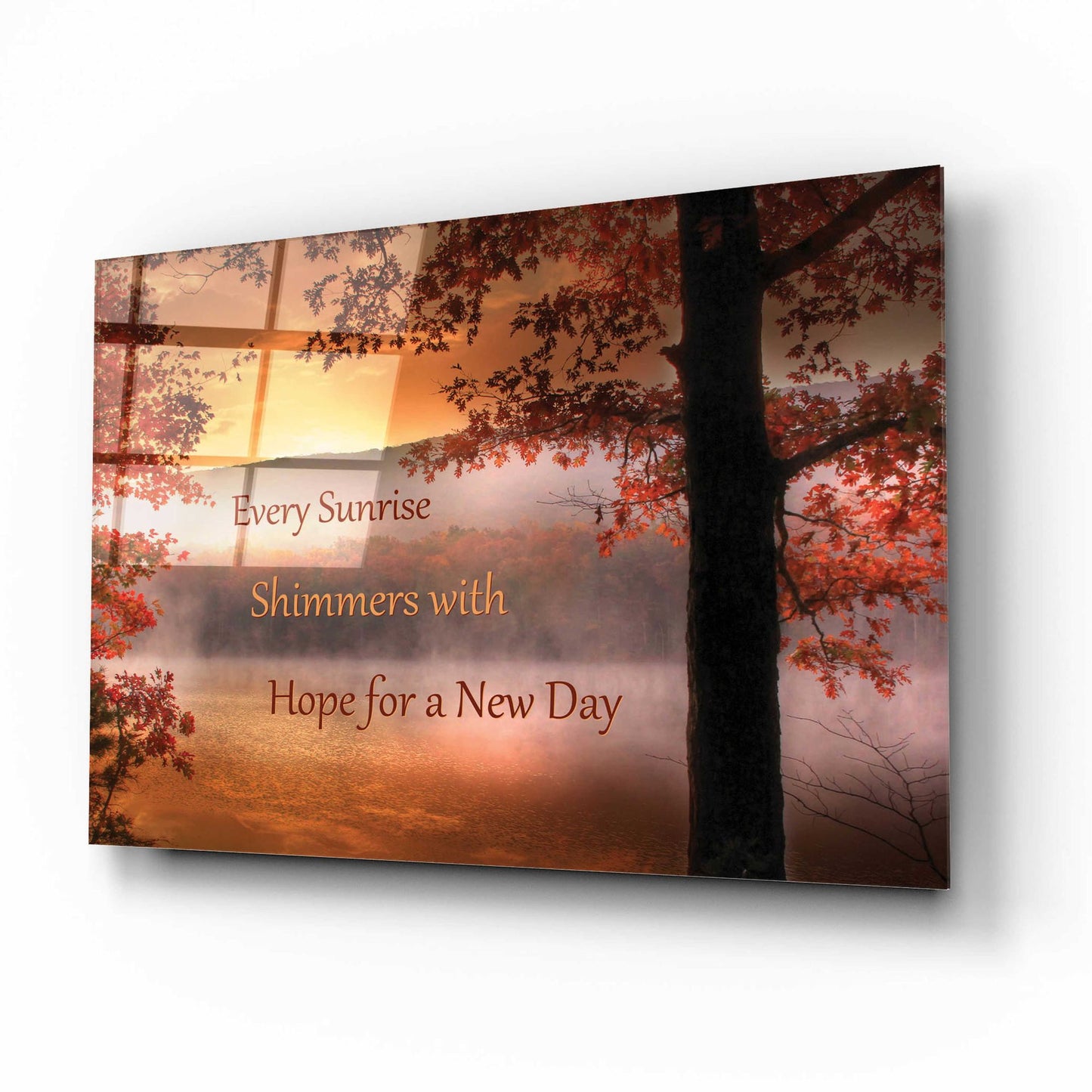 Epic Art 'Every Sunrise' by Lori Deiter, Acrylic Glass Wall Art,16x12