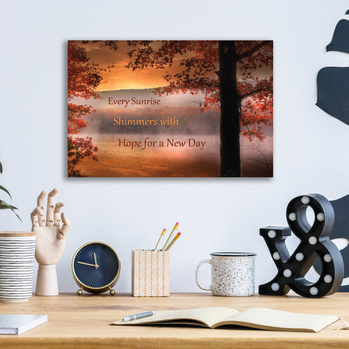 Epic Art 'Every Sunrise' by Lori Deiter, Acrylic Glass Wall Art,16x12