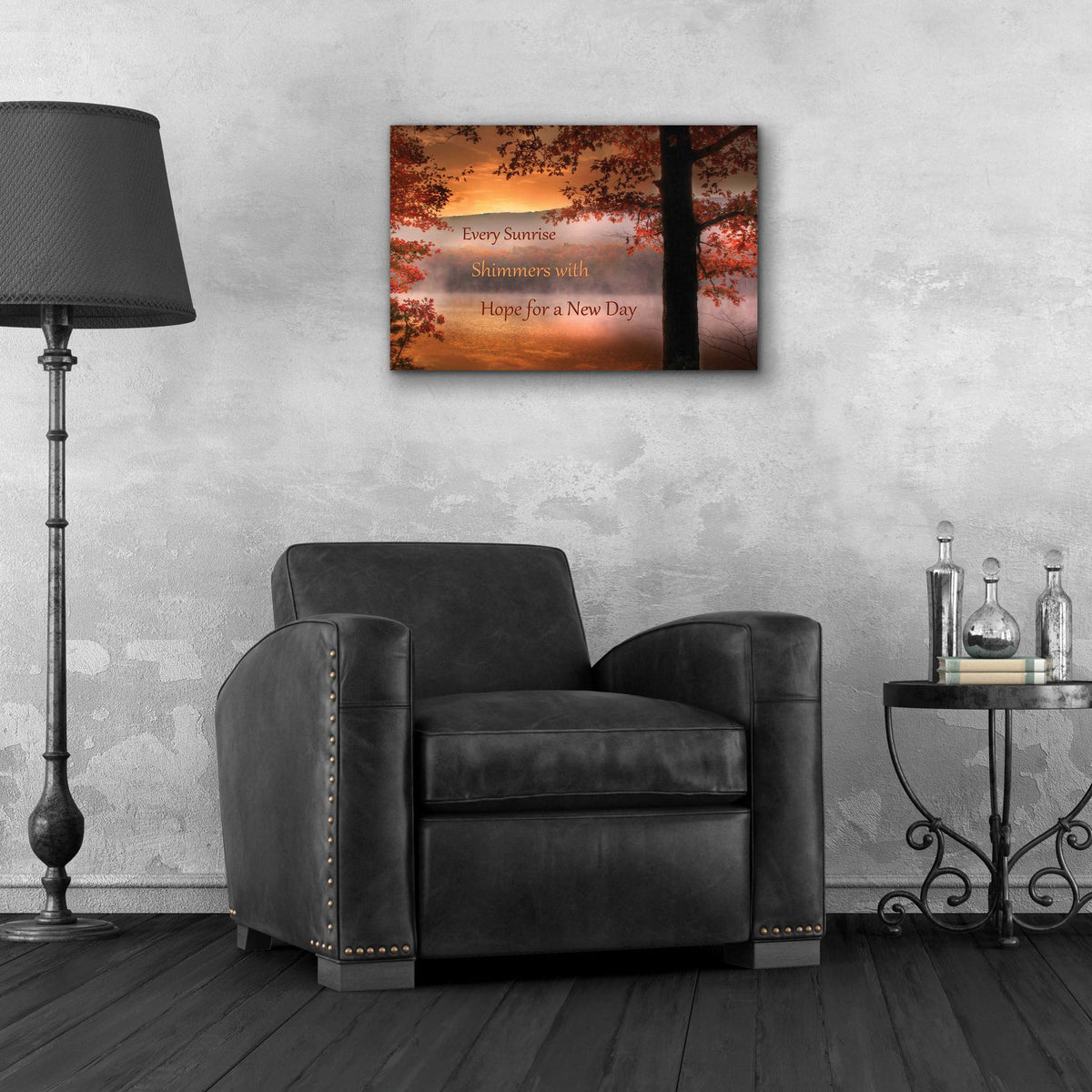 Epic Art 'Every Sunrise' by Lori Deiter, Acrylic Glass Wall Art,24x16