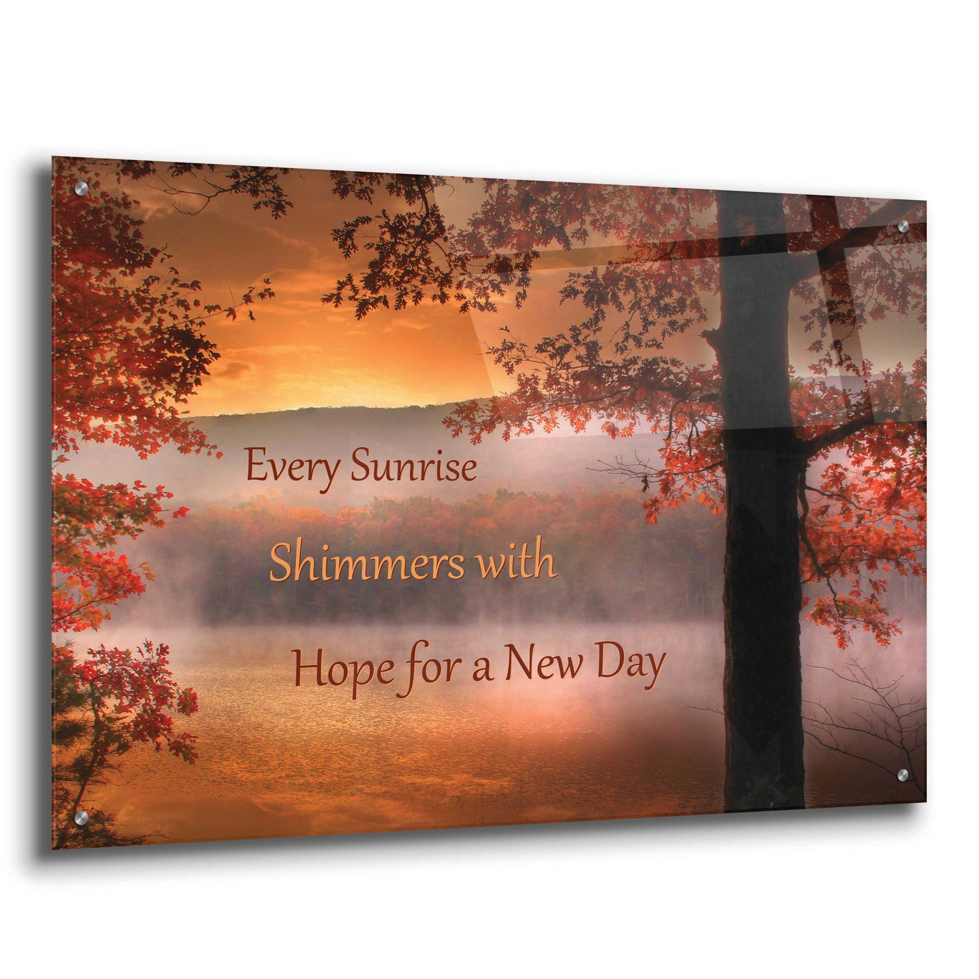 Epic Art 'Every Sunrise' by Lori Deiter, Acrylic Glass Wall Art,36x24