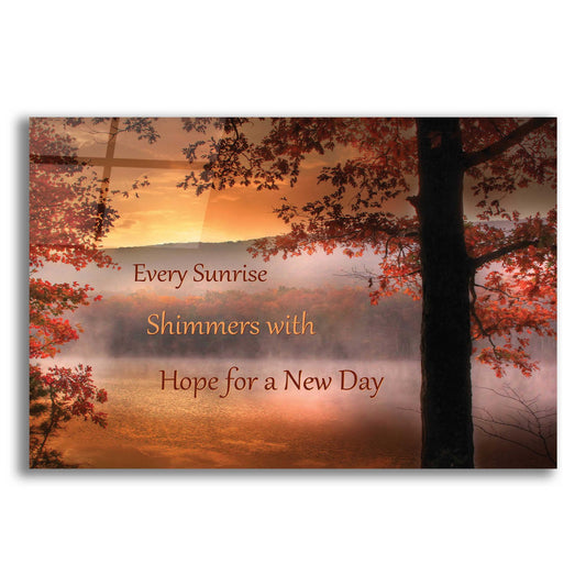 Epic Art 'Every Sunrise' by Lori Deiter, Acrylic Glass Wall Art