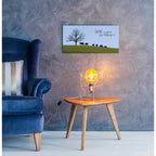 Epic Art 'Home Is Where Your Herd Is' by Lori Deiter, Acrylic Glass Wall Art,24x12