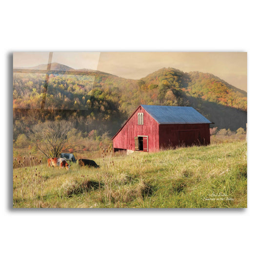 Epic Art 'Sunrise in the Valley' by Lori Deiter, Acrylic Glass Wall Art