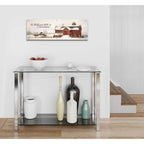 Epic Art 'All Roads Lead Home for Christmas' by Lori Deiter, Acrylic Glass Wall Art,36x12