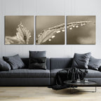 Epic Art 'Dewey Morning' by Lori Deiter, Acrylic Glass Wall Art, 3 Piece Set,108x36