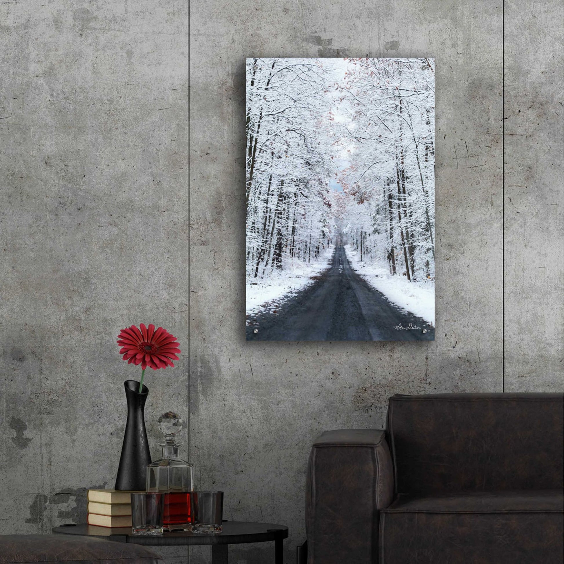 Epic Art 'All Roads Lead Home' by Lori Deiter, Acrylic Glass Wall Art,24x36