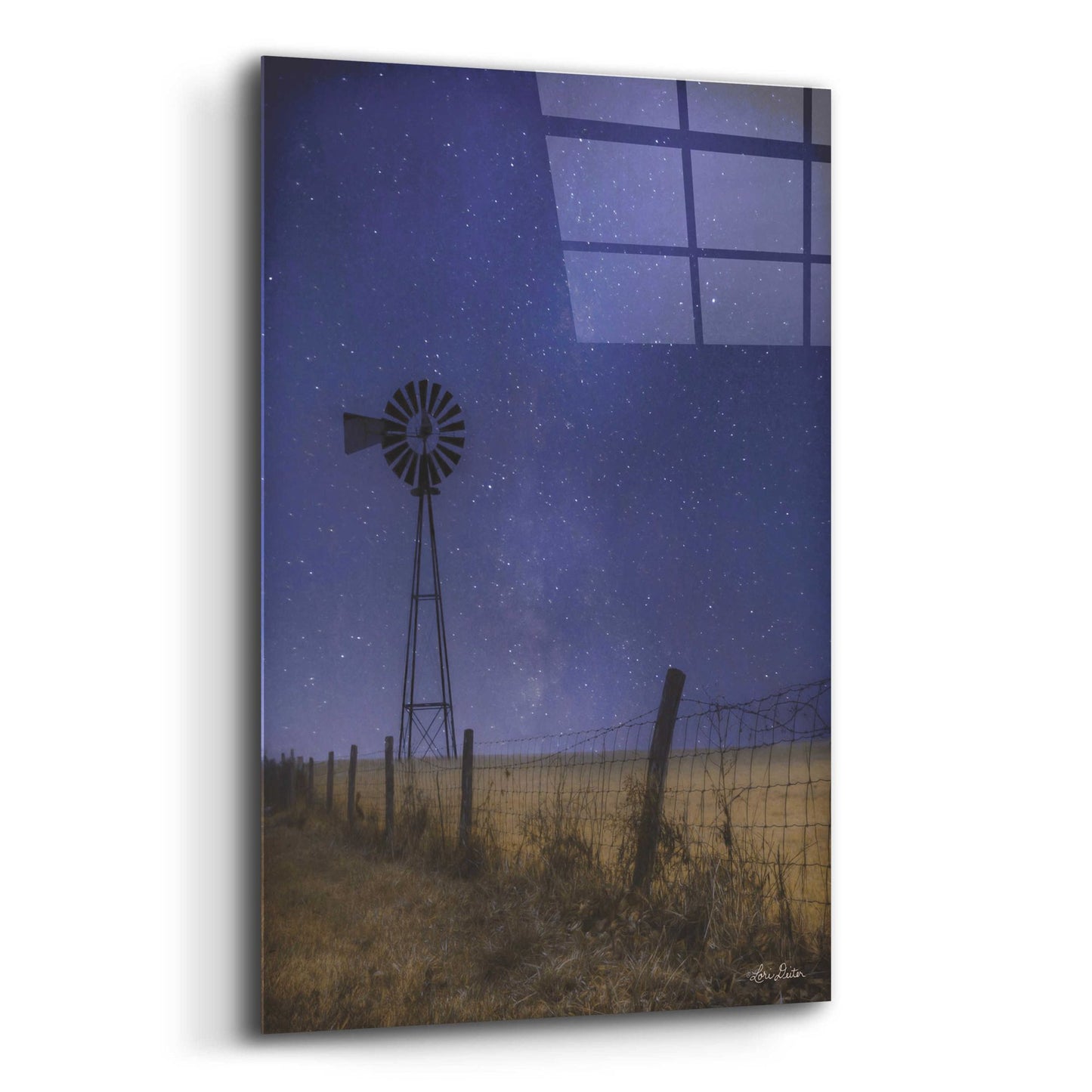 Epic Art 'Starlit Night' by Lori Deiter, Acrylic Glass Wall Art,12x16