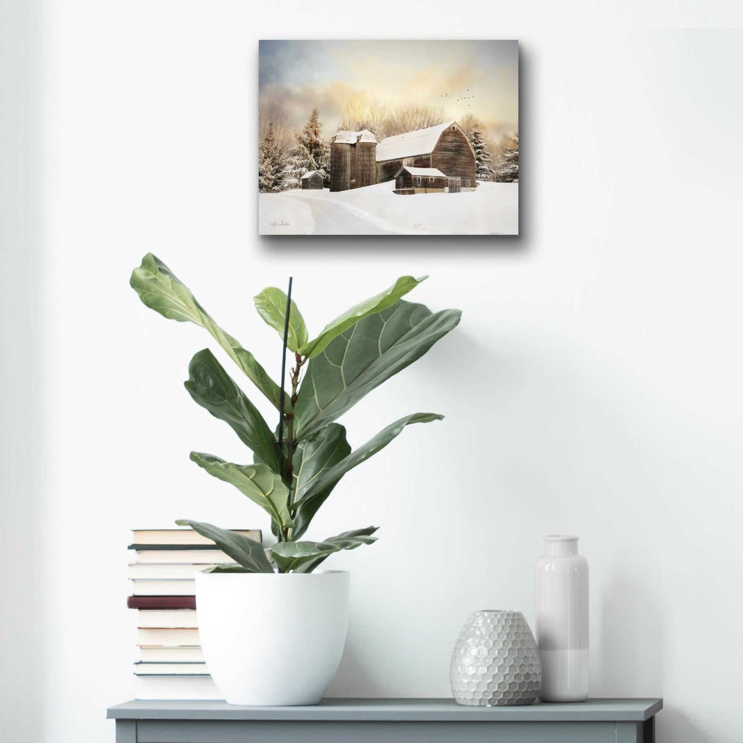 Epic Art 'The Color of Winter' by Lori Deiter Acrylic Glass Wall Art,16x12