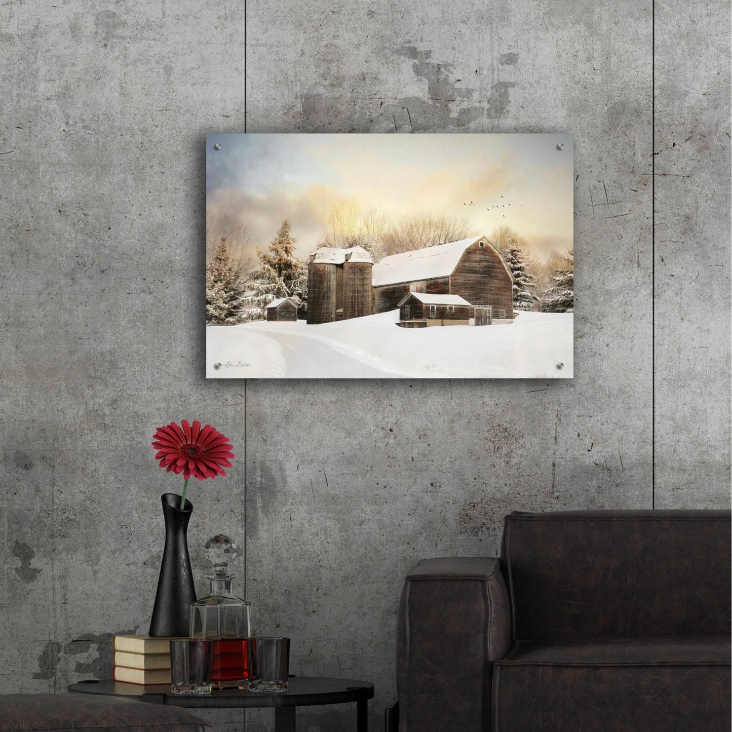 Epic Art 'The Color of Winter' by Lori Deiter Acrylic Glass Wall Art,36x24