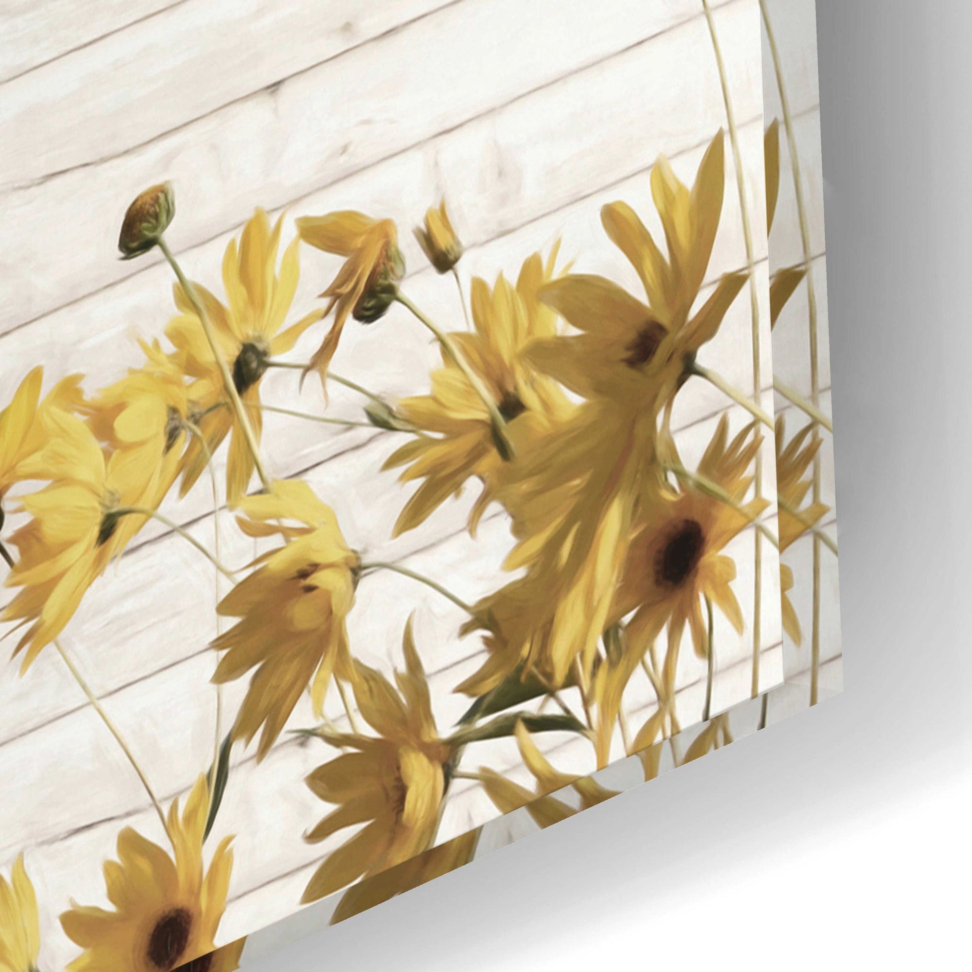 Epic Art 'Sunflower Farm' by Lori Deiter Acrylic Glass Wall Art,24x16