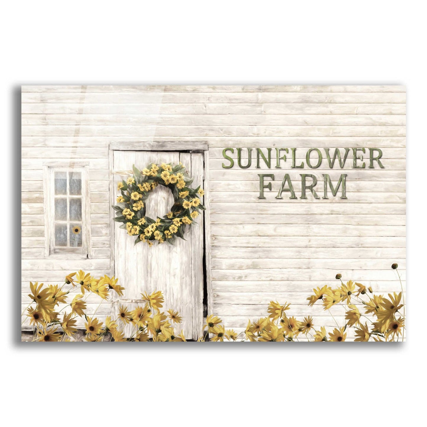 Epic Art 'Sunflower Farm' by Lori Deiter Acrylic Glass Wall Art,24x16