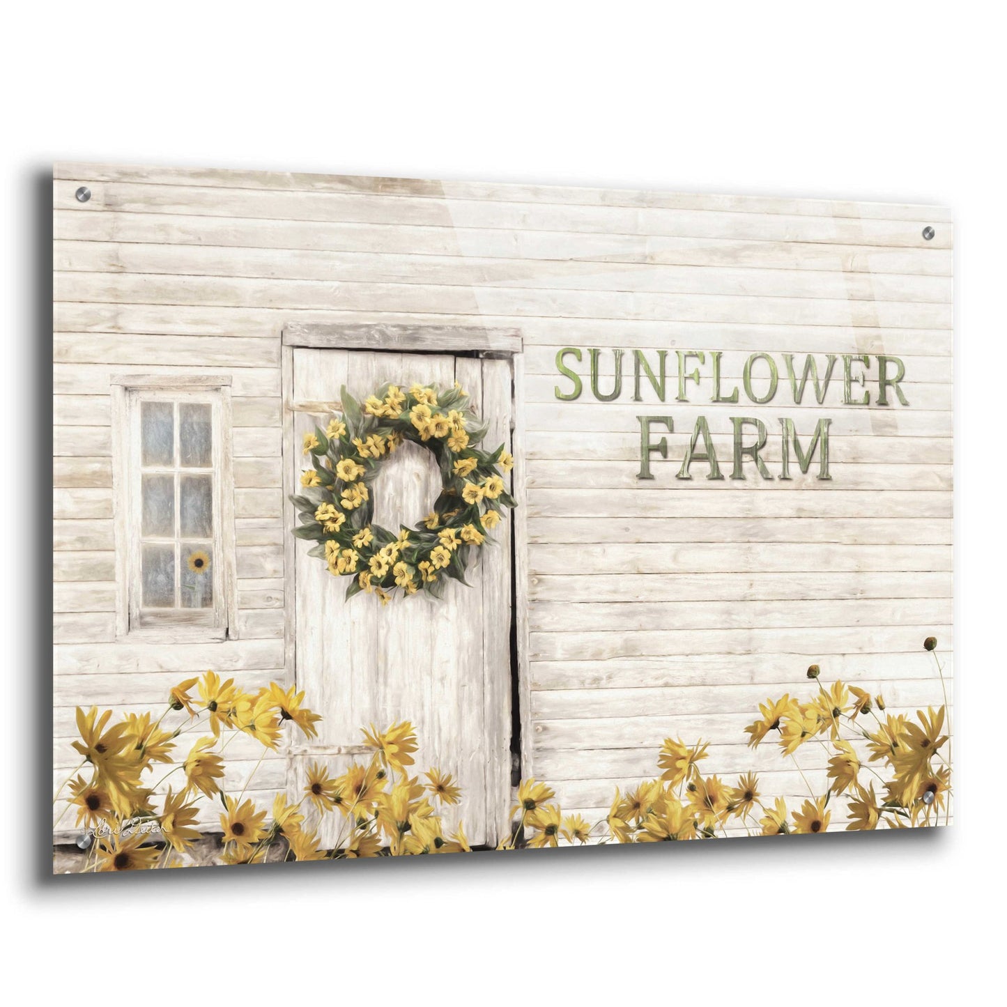 Epic Art 'Sunflower Farm' by Lori Deiter Acrylic Glass Wall Art,36x24