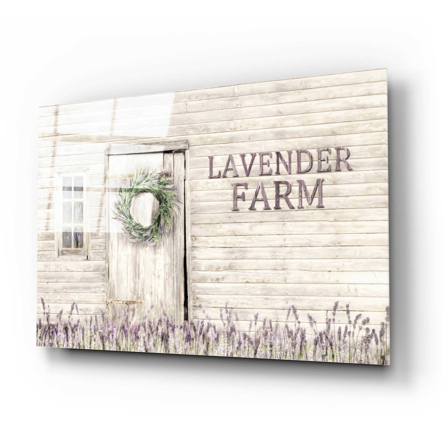 Epic Art 'Lavender Farm' by Lori Deiter Acrylic Glass Wall Art,24x16