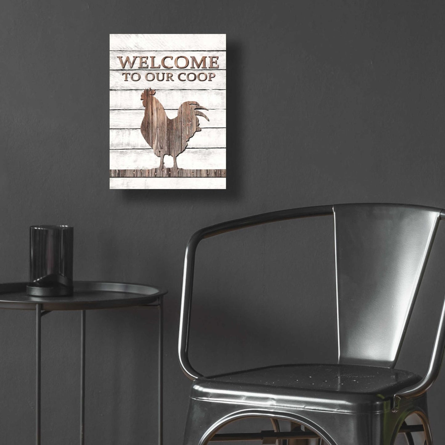 Epic Art 'Welcome to Our Coop' by Lori Deiter Acrylic Glass Wall Art,12x16