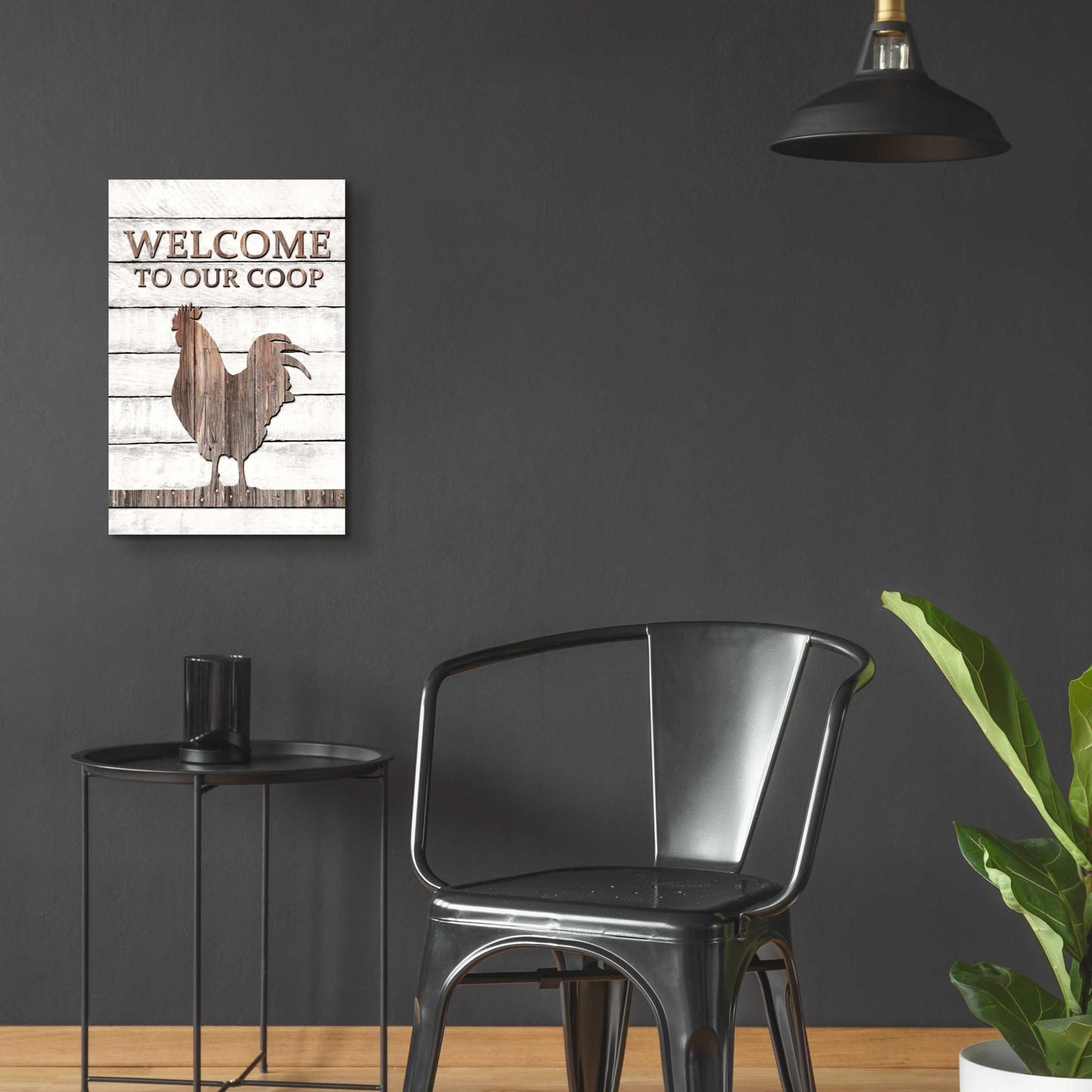 Epic Art 'Welcome to Our Coop' by Lori Deiter Acrylic Glass Wall Art,16x24