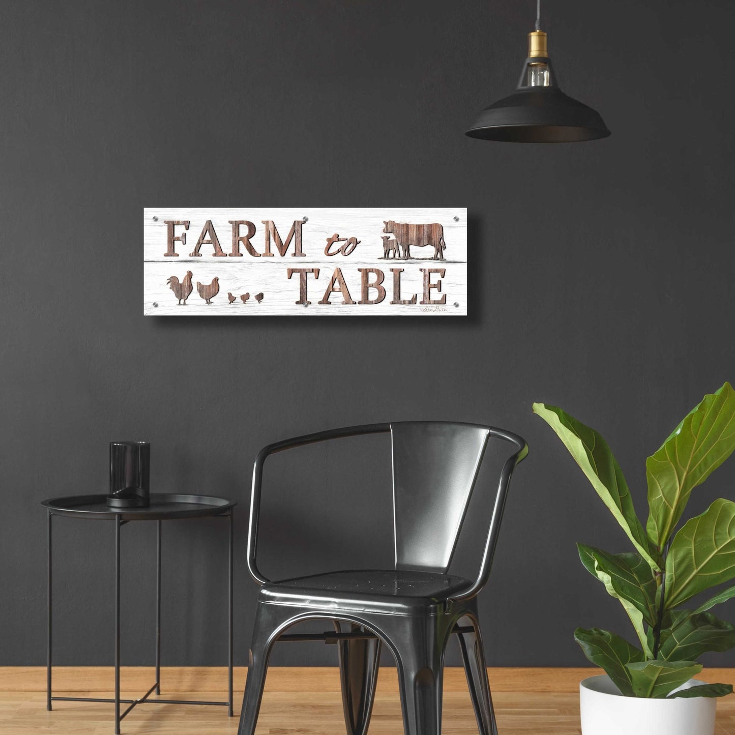 Epic Art 'Farm to Table' by Lori Deiter Acrylic Glass Wall Art,36x12