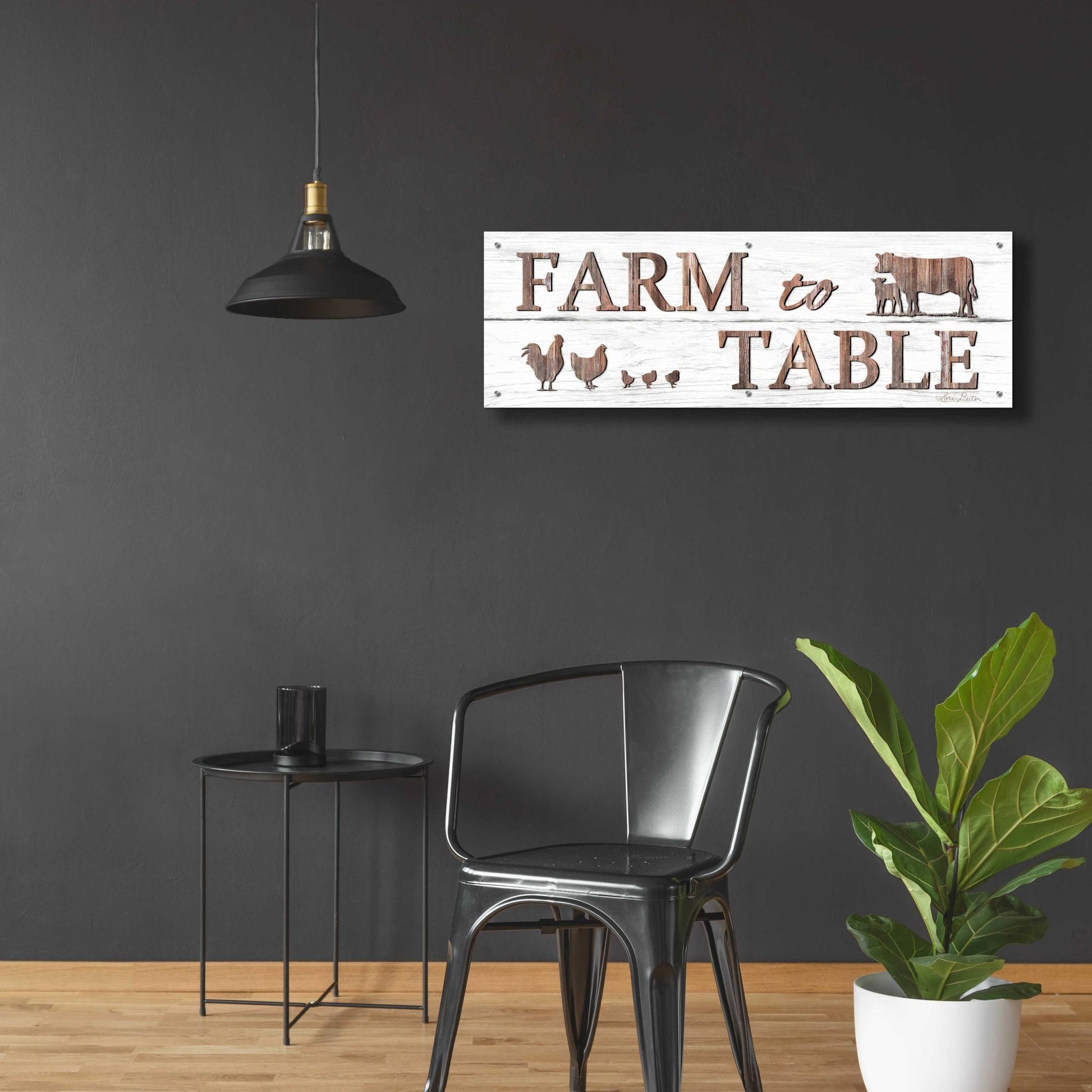 Epic Art 'Farm to Table' by Lori Deiter Acrylic Glass Wall Art,48x16