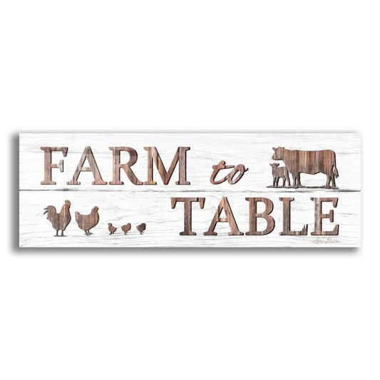 Epic Art 'Farm to Table' by Lori Deiter Acrylic Glass Wall Art,3:1