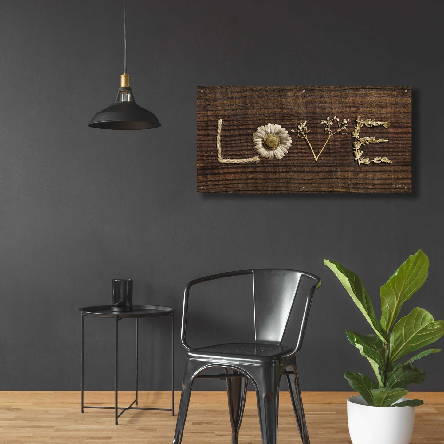 Epic Art 'Love is All You Need' by Lori Deiter Acrylic Glass Wall Art,48x24