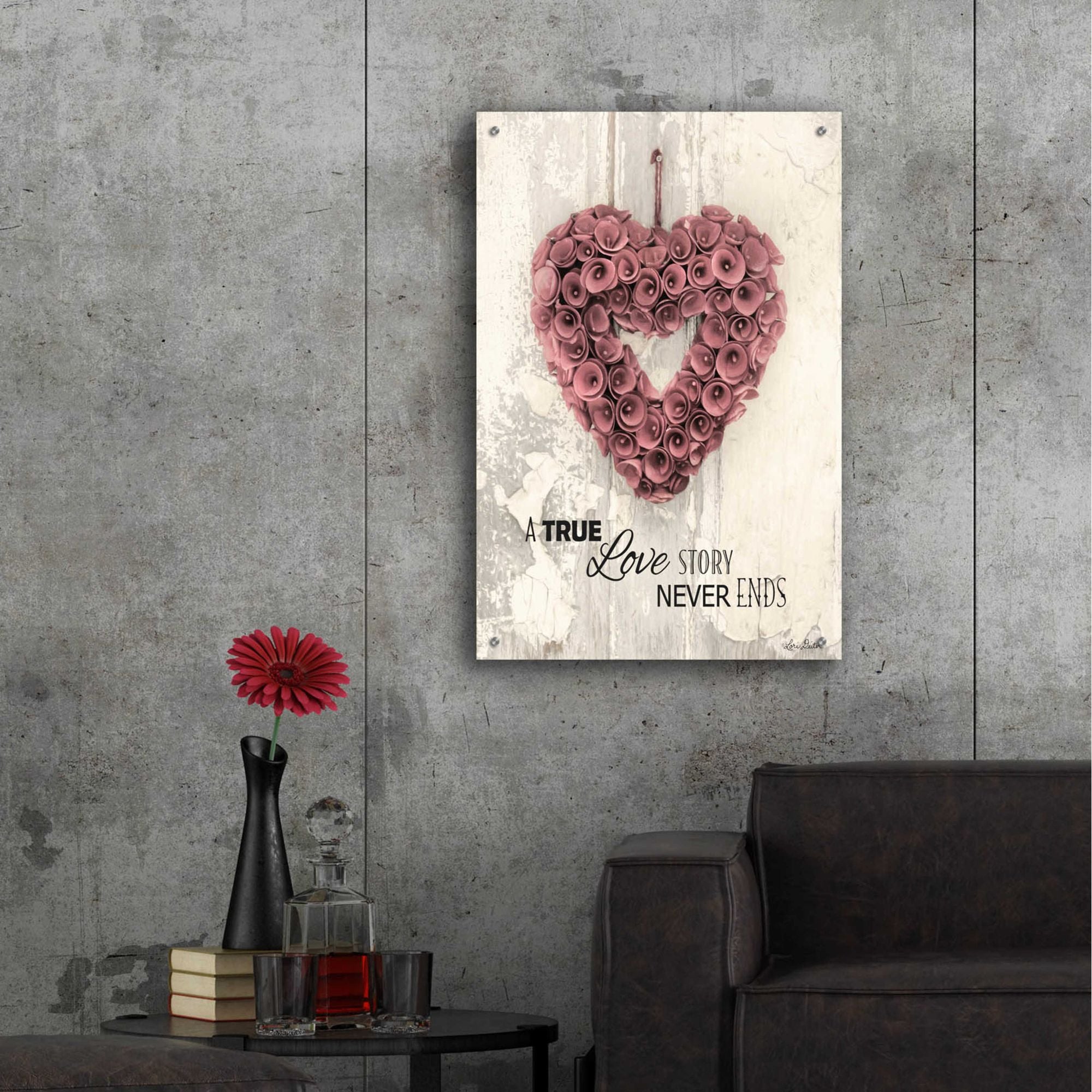 Epic Art 'A True Love Story' by Lori Deiter Acrylic Glass Wall Art