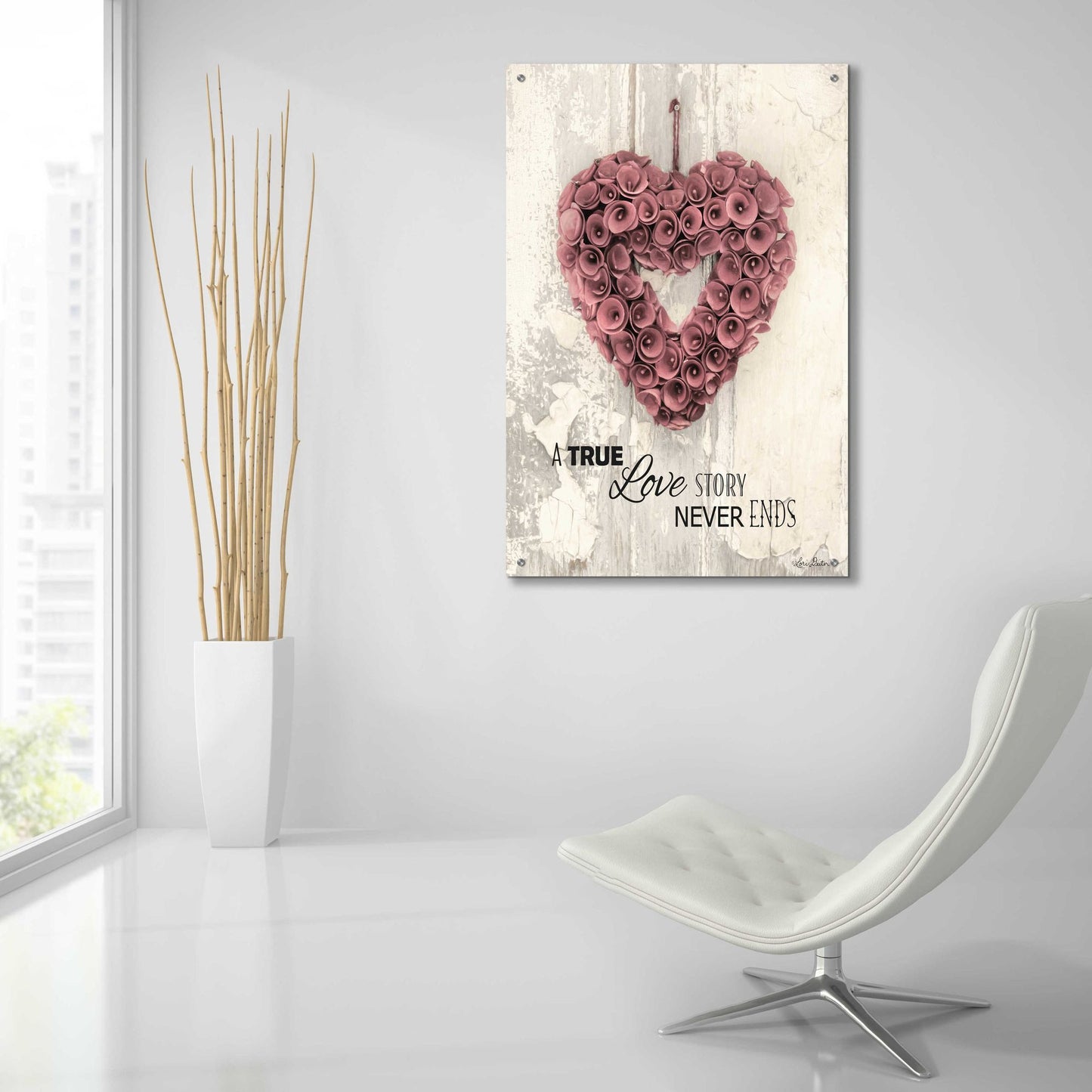 Epic Art 'A True Love Story' by Lori Deiter Acrylic Glass Wall Art,24x36