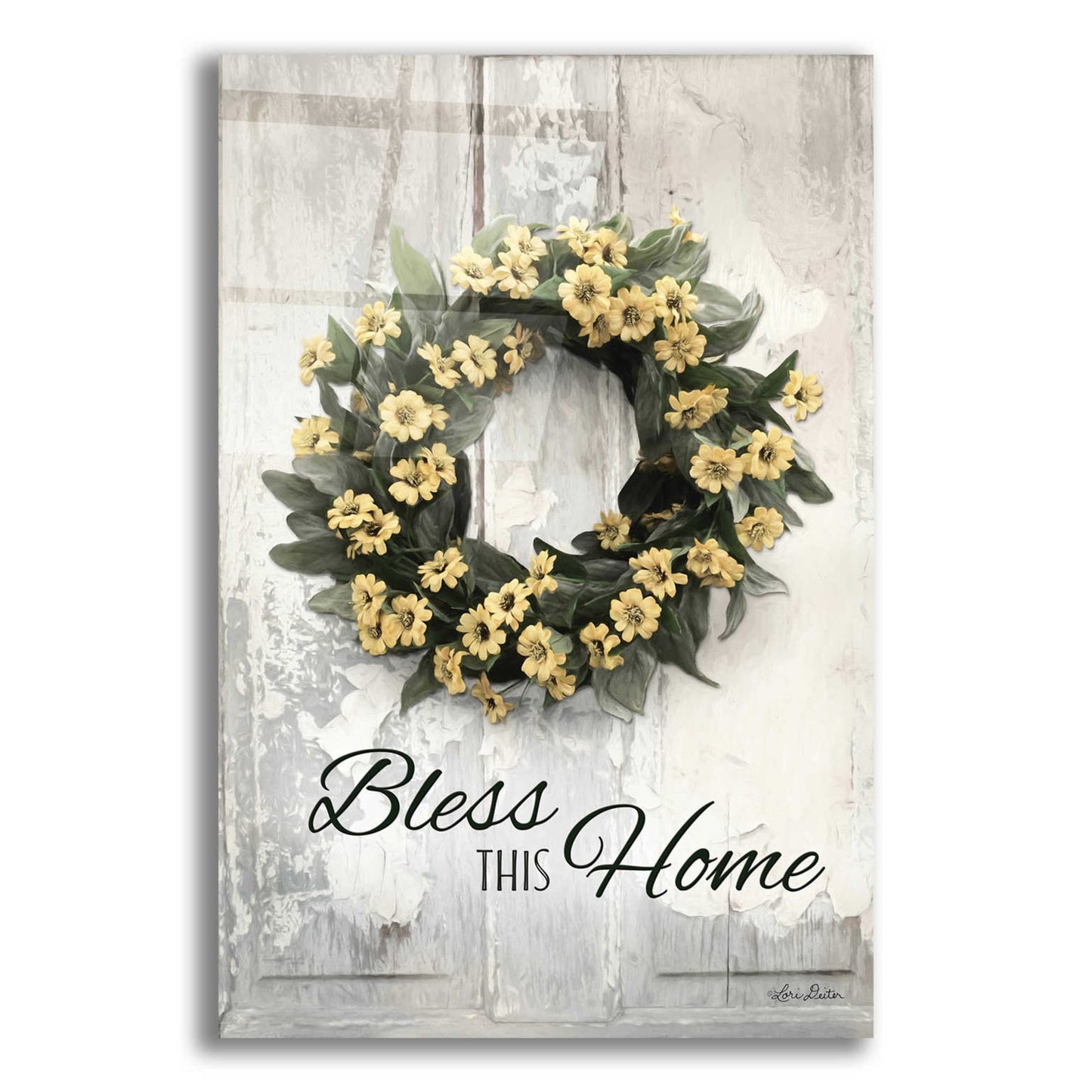 Epic Art 'Bless This Home' by Lori Deiter Acrylic Glass Wall Art