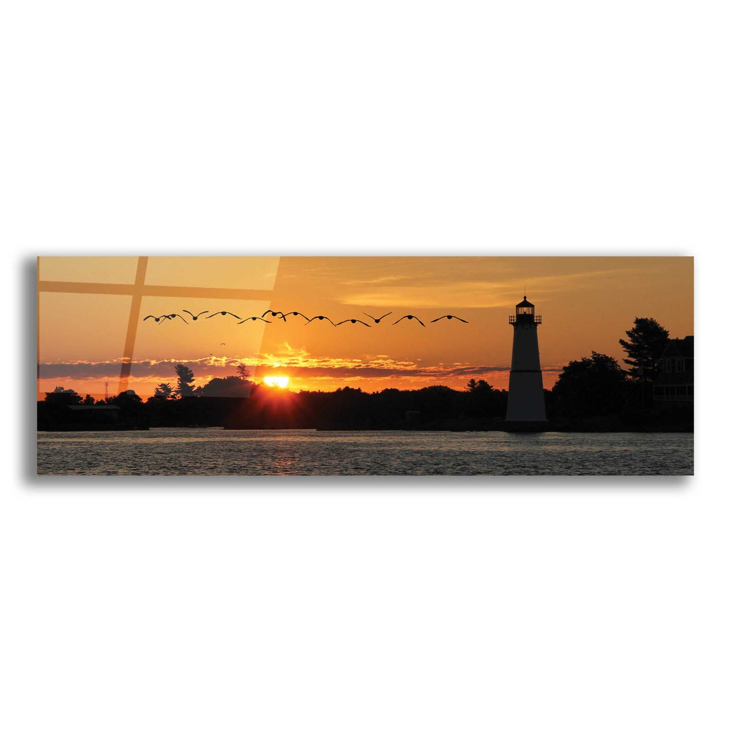 Epic Art 'Sunset Flight' by Lori Deiter Acrylic Glass Wall Art,3:1