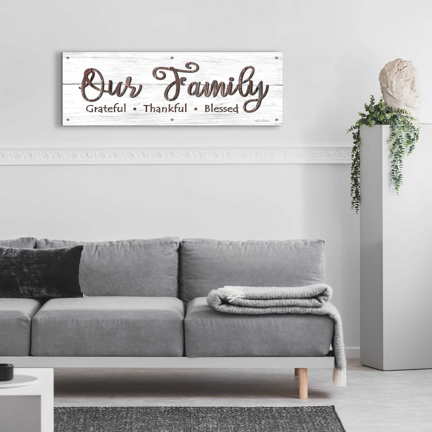 Epic Art 'Our Family' by Lori Deiter Acrylic Glass Wall Art,48x16