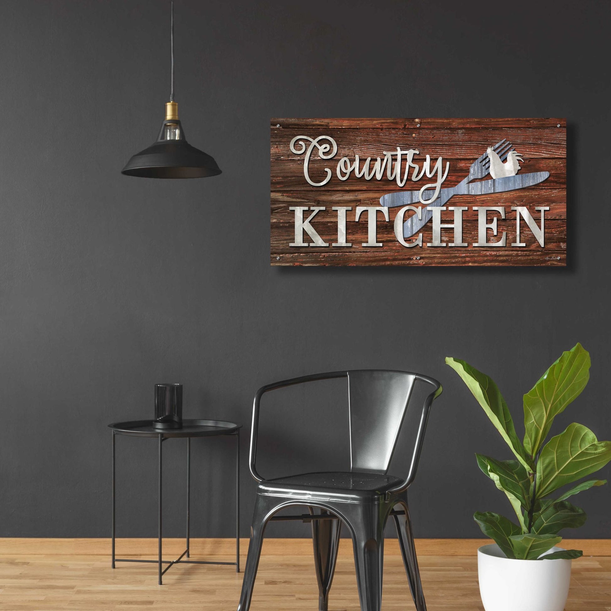 Epic Art 'Country Kitchen' by Lori Deiter Acrylic Glass Wall Art,48x24