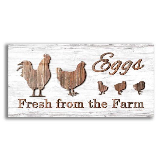 Epic Art 'Farm Fresh Eggs' by Lori Deiter Acrylic Glass Wall Art,2:1