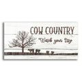 Epic Art 'Cow Country' by Lori Deiter Acrylic Glass Wall Art,2:1
