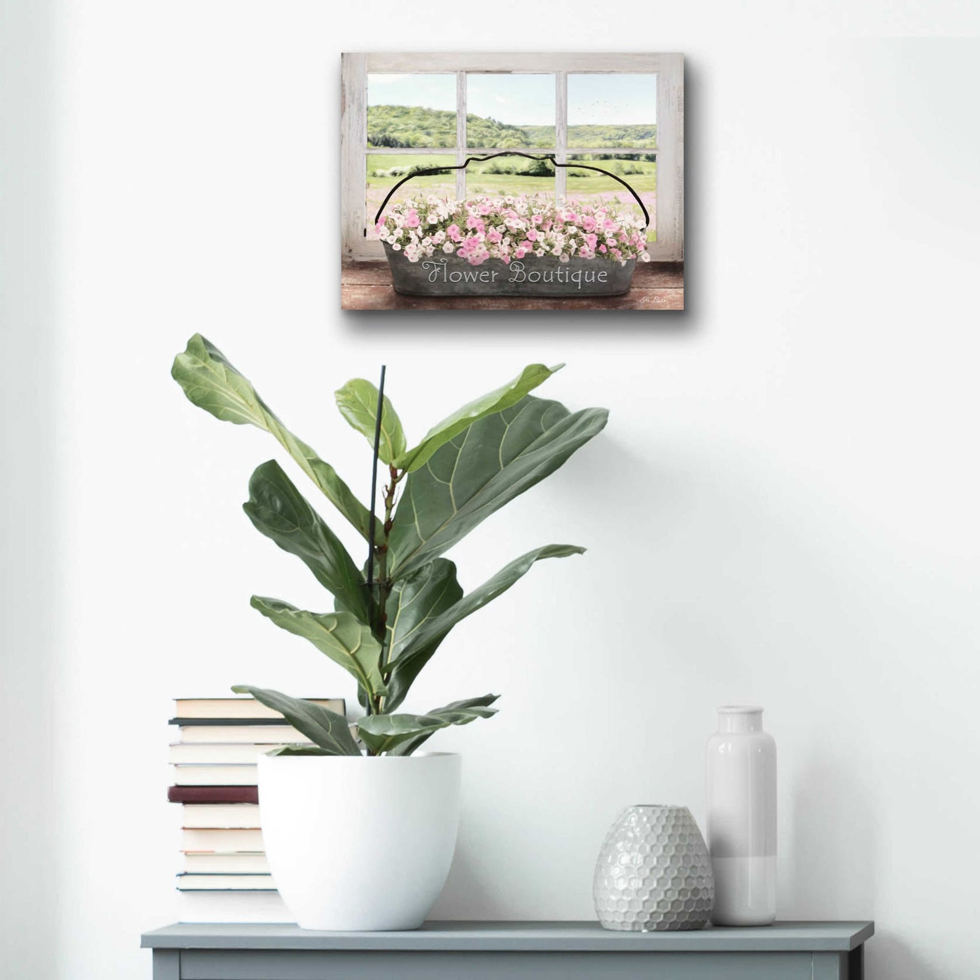 Epic Art 'Flower Boutique' by Lori Deiter Acrylic Glass Wall Art,16x12