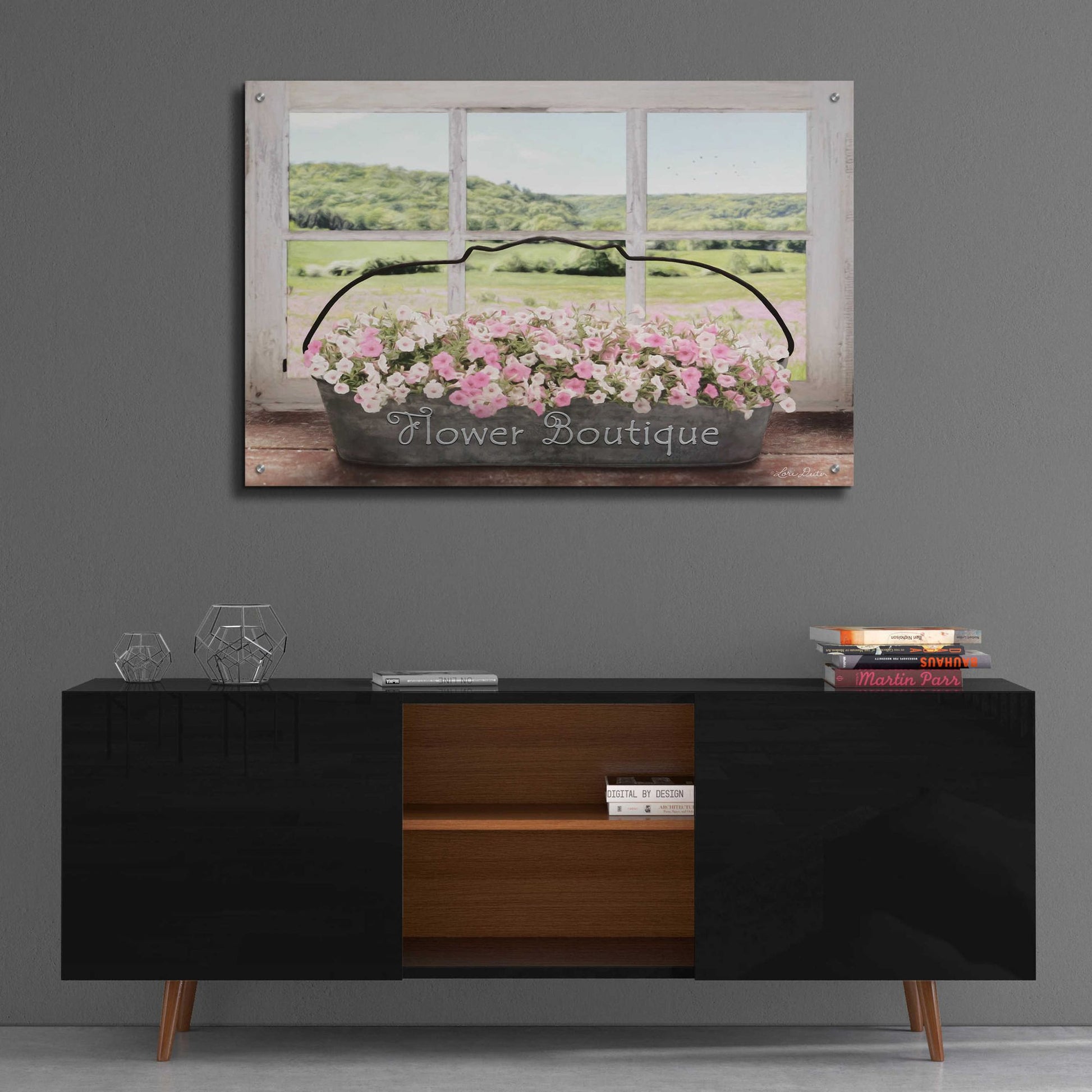 Epic Art 'Flower Boutique' by Lori Deiter Acrylic Glass Wall Art,36x24