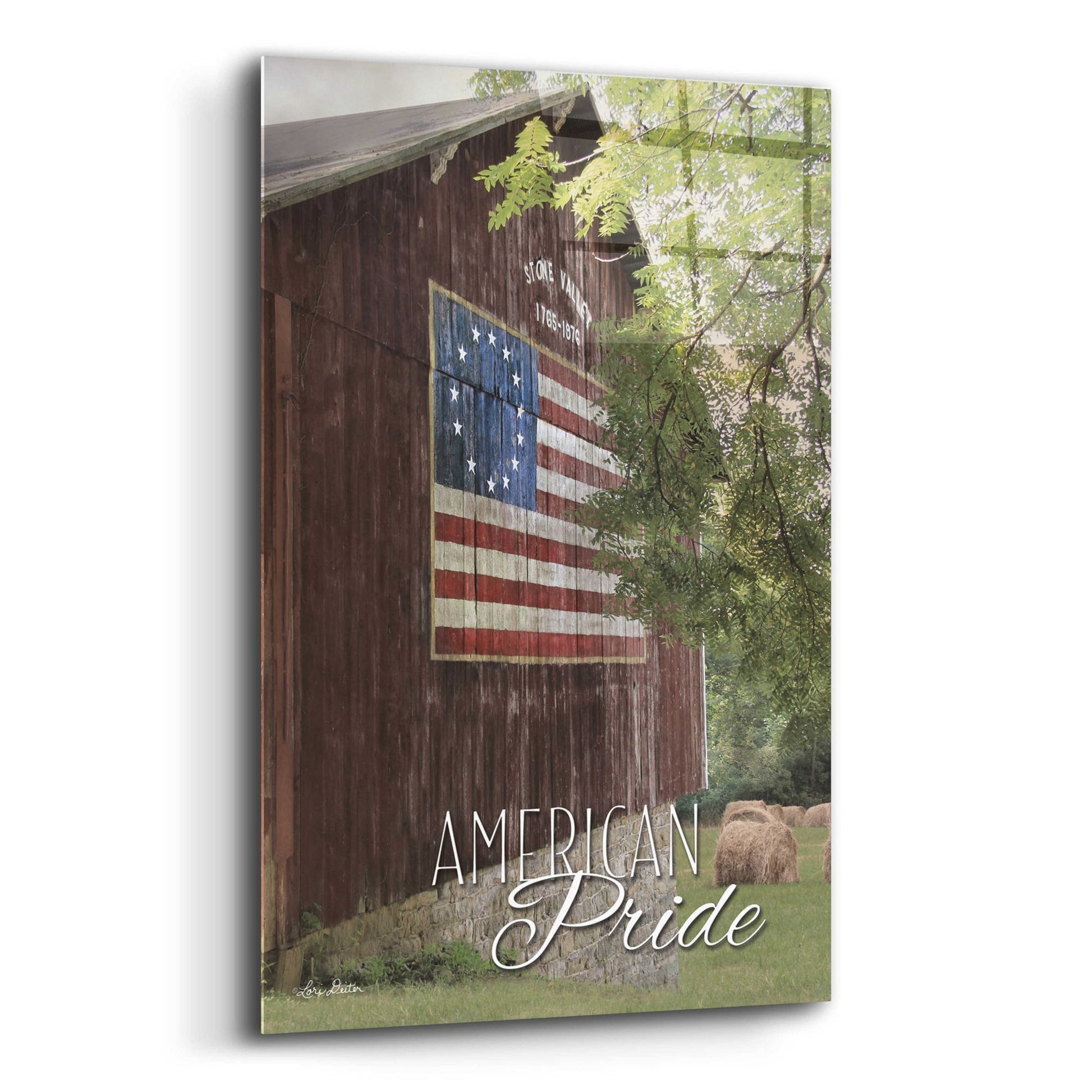 Epic Art 'American Pride' by Lori Deiter Acrylic Glass Wall Art,12x16