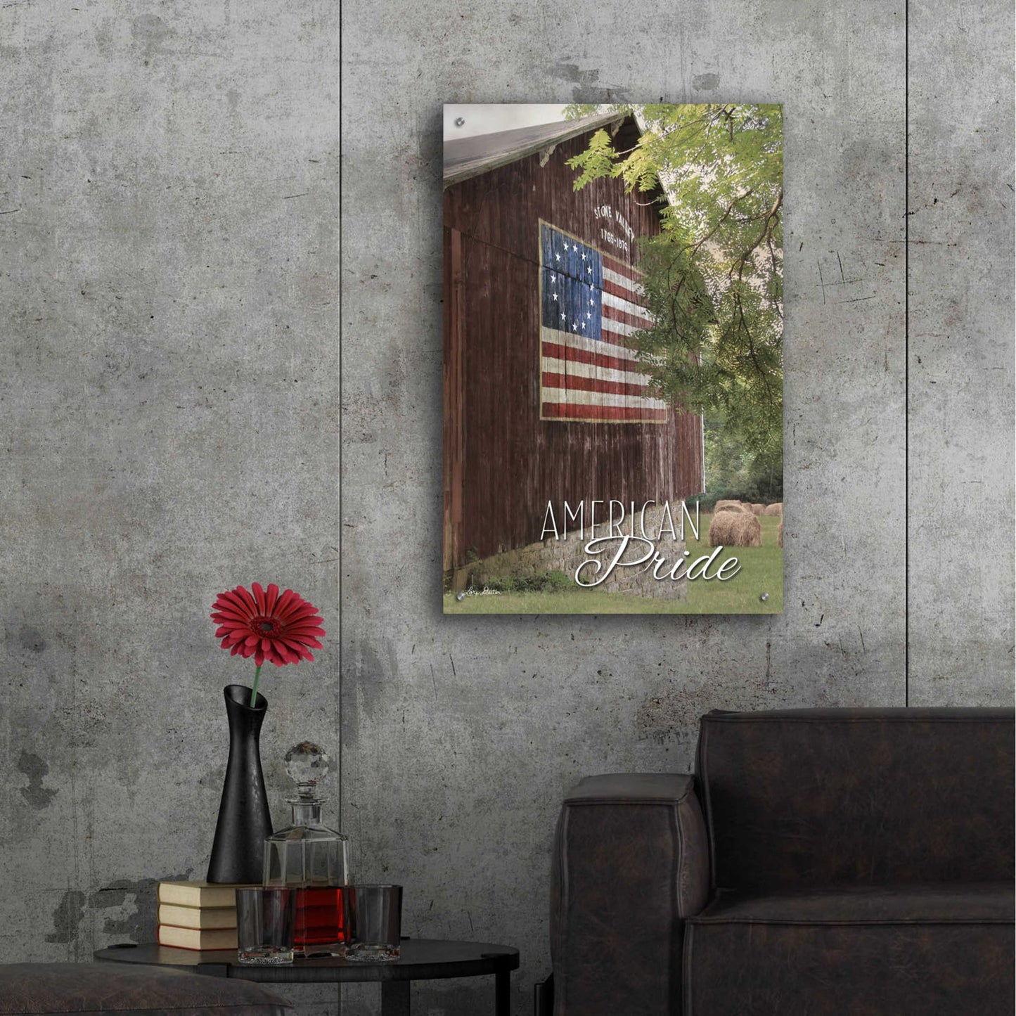 Epic Art 'American Pride' by Lori Deiter Acrylic Glass Wall Art,24x36