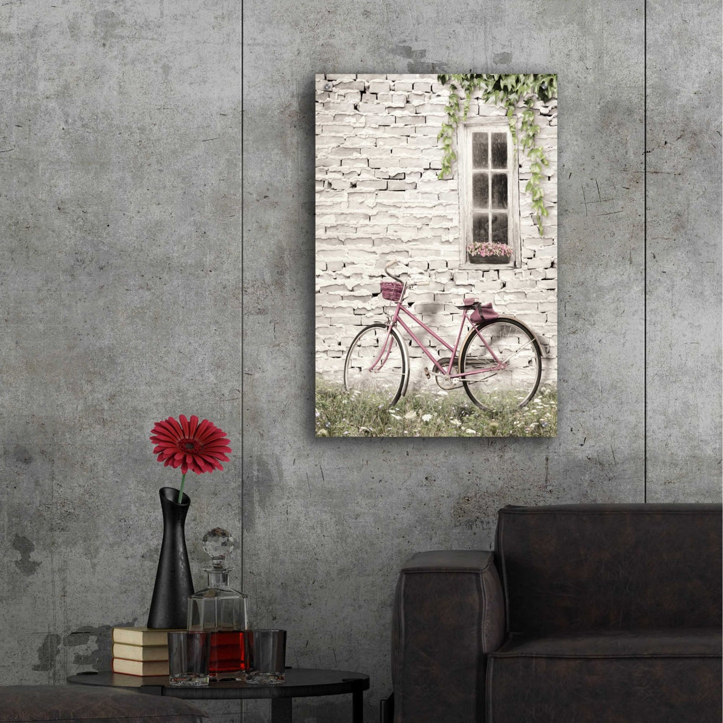 Epic Art 'Ready for a Bike Ride' by Lori Deiter Acrylic Glass Wall Art,24x36