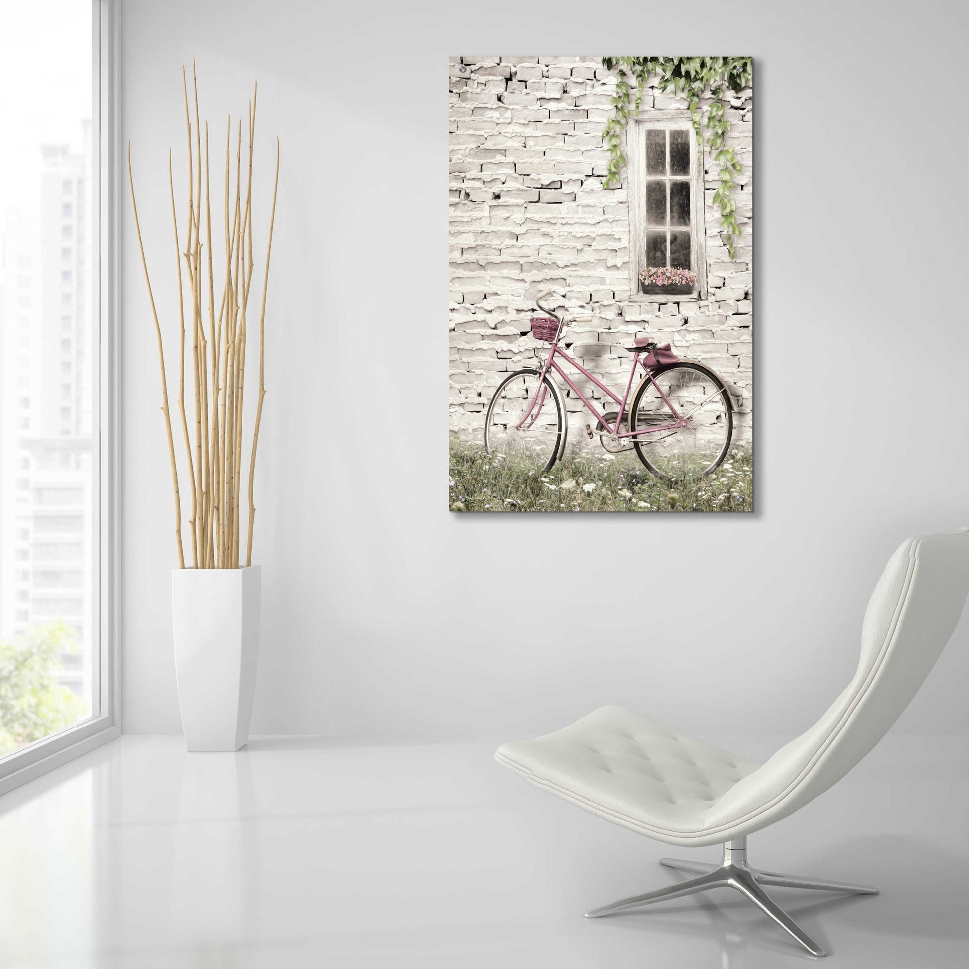 Epic Art 'Ready for a Bike Ride' by Lori Deiter Acrylic Glass Wall Art,24x36