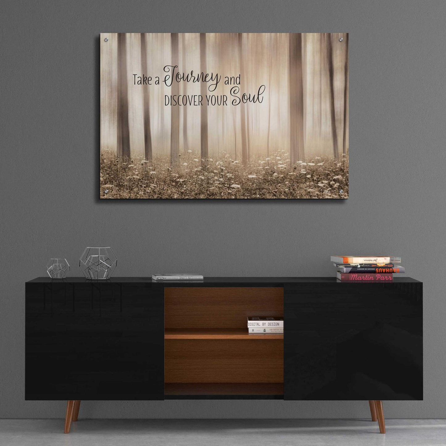 Epic Art 'Take a Journey and Discover Your Soul' by Lori Deiter Acrylic Glass Wall Art,36x24