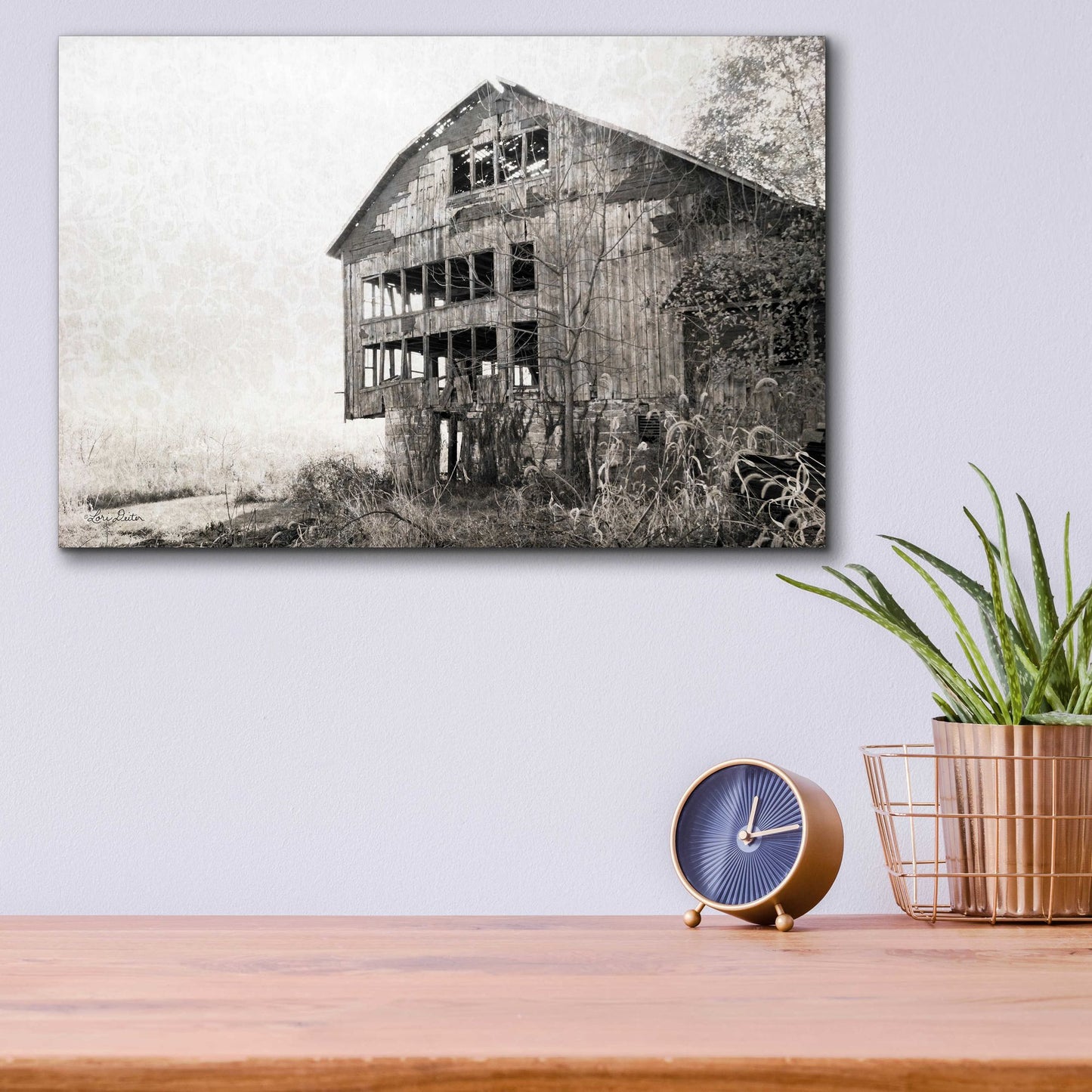 Epic Art 'Mahantongo Barn' by Lori Deiter Acrylic Glass Wall Art,16x12