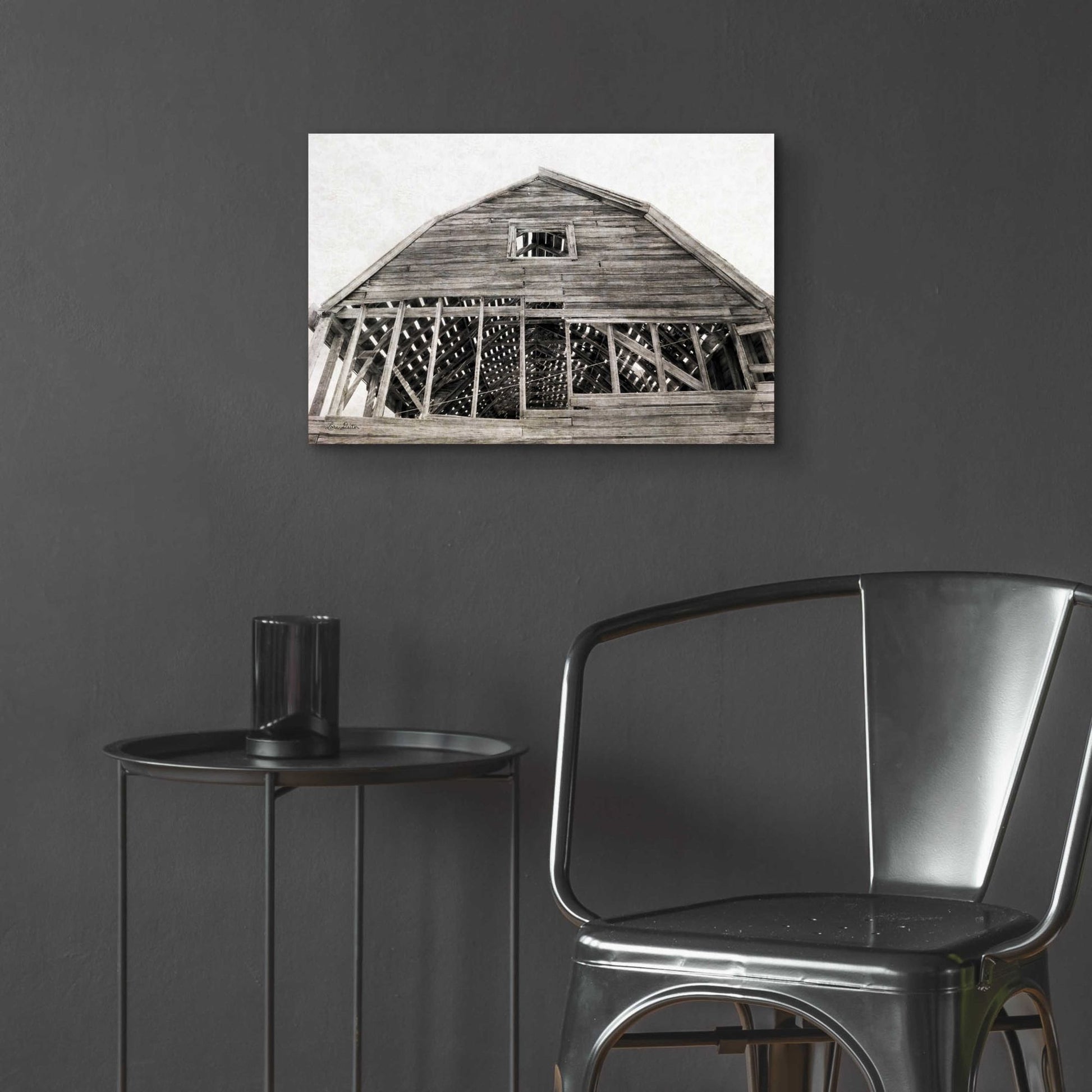 Epic Art 'Wyoming Barn' by Lori Deiter Acrylic Glass Wall Art,24x16